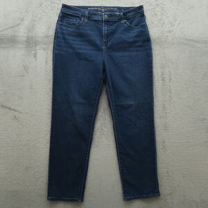 Chico's Jeans Women's 1.5 US-10 High-Rise Girlfriend Slim Leg Crop 25" Inseam